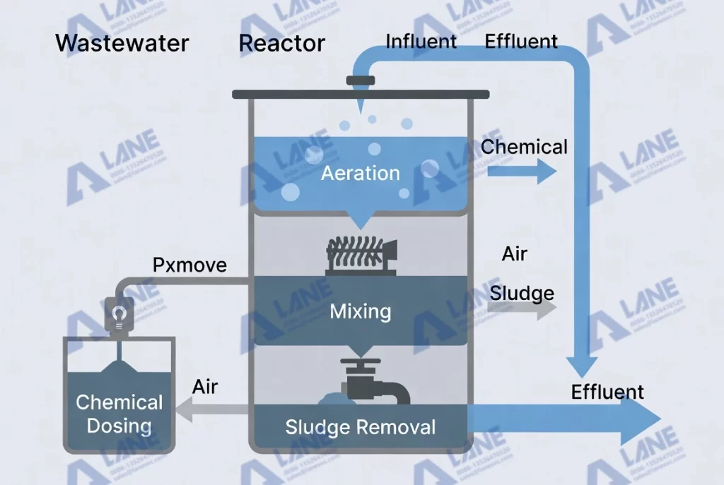 Waste water treatment reactor